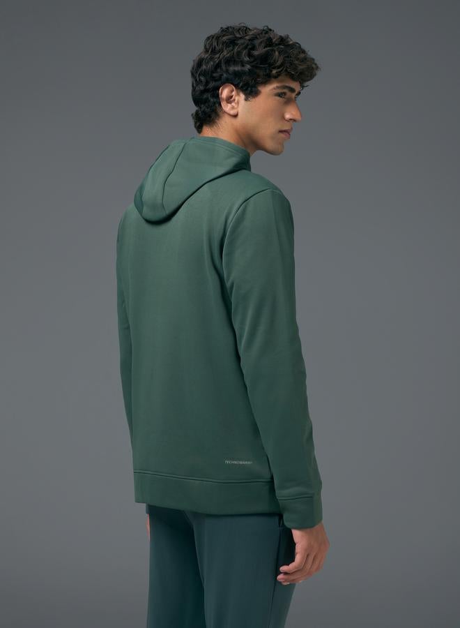 Technosport Men Solid Slim Fit Hooded Sports Jacket with TECHNOWARM - Image 4